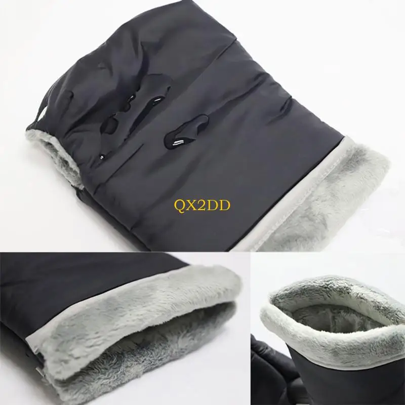 

QX2D Winter Essential Insulated Hand Gloves for Baby Strollers Protect from Freezing