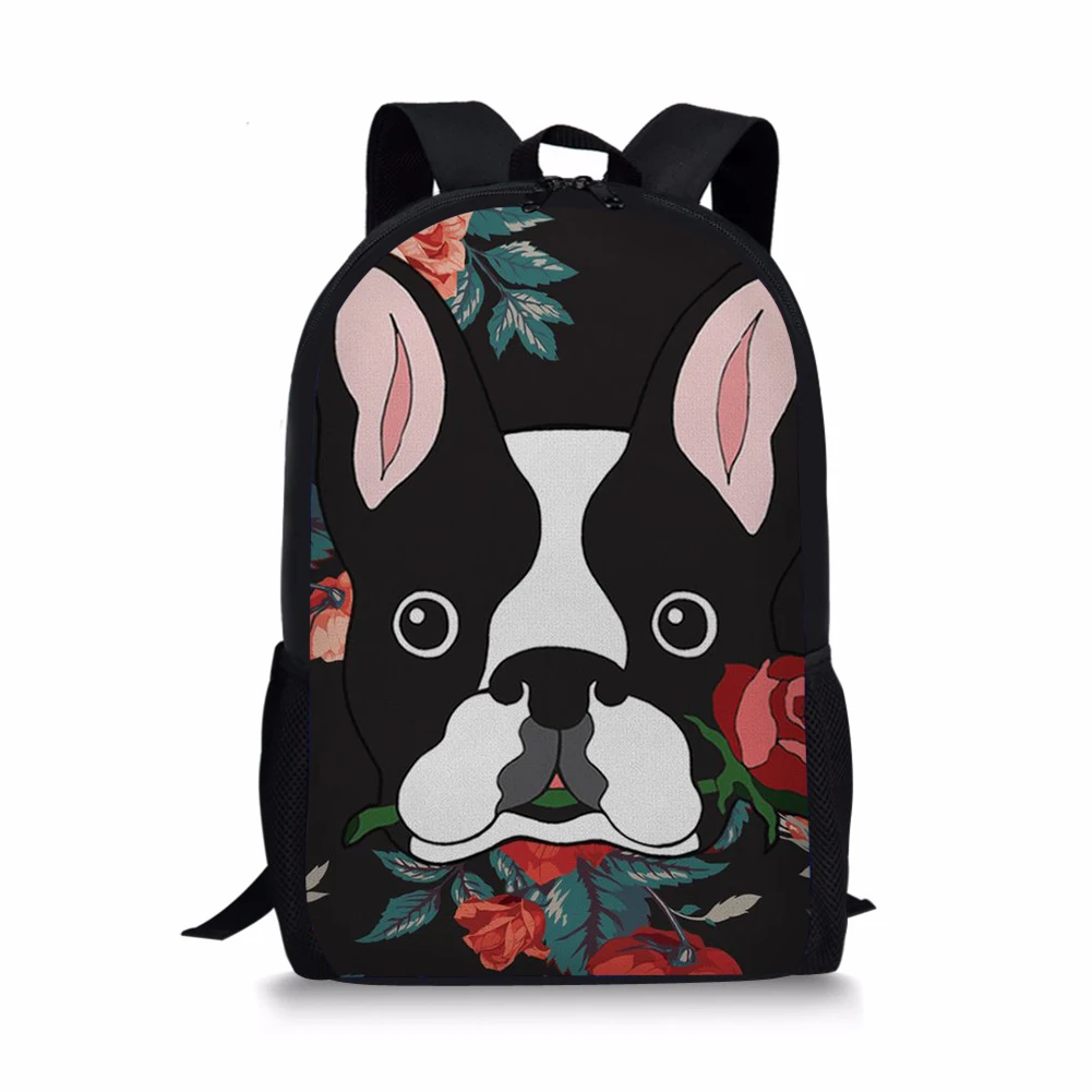 

16” Cartoon Bulldog 3D Print Kids Backpack For Teenagers Boys Girls School Bags Shoulder Bag Children Schoolbag Mochila Escolar