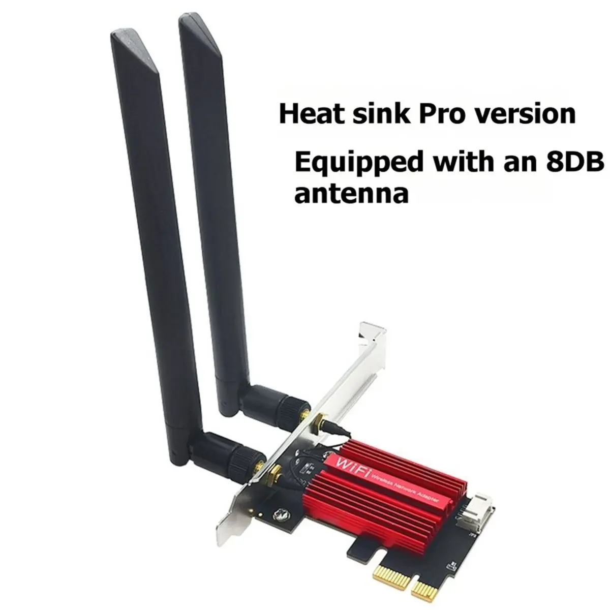 7265AC WiFi5 Card 1200M Dual Band 2.4G/5G BT4.2 PCI-E Wireless WIFI Adapter with 8DB Antenna for Win7 Win8 Win10 Win11