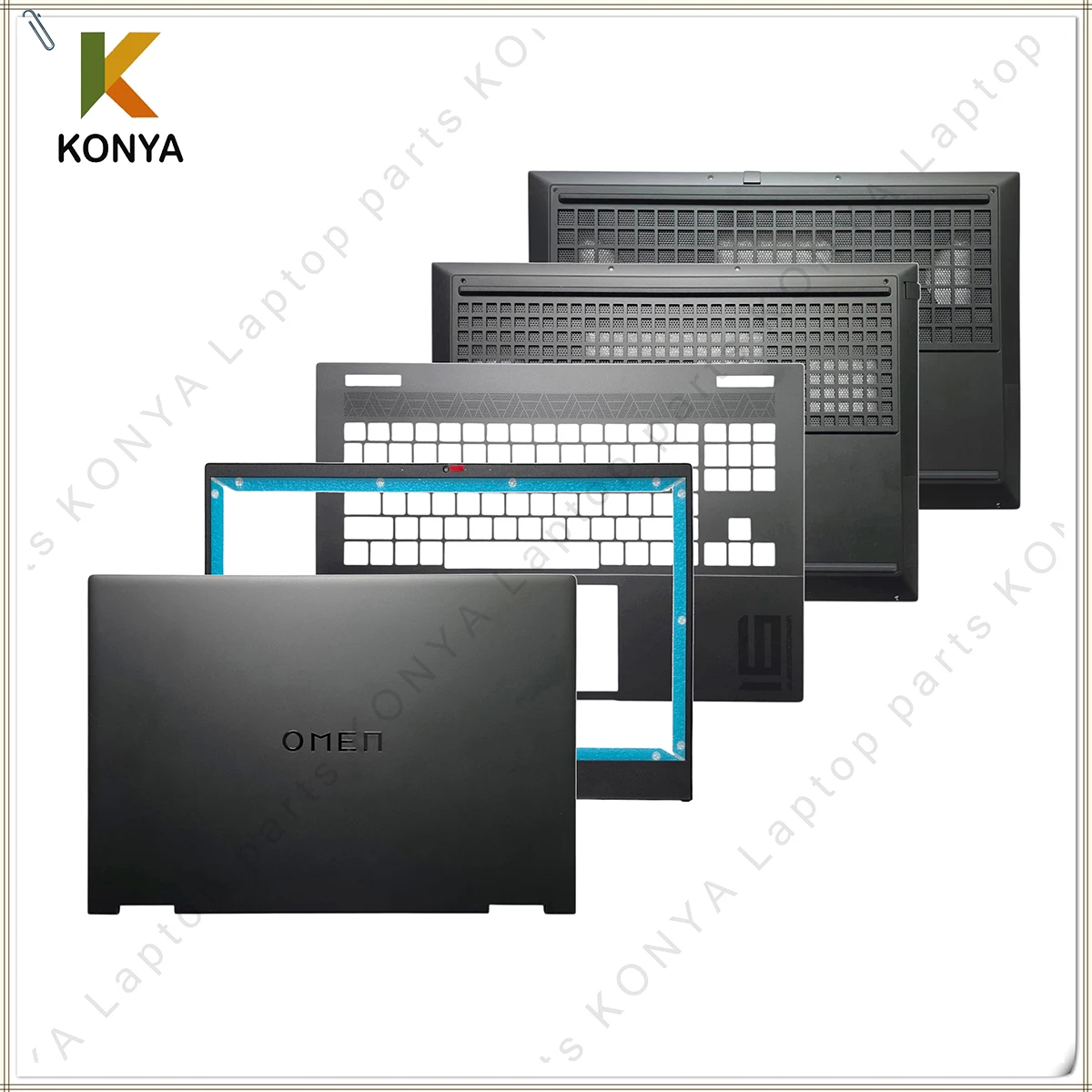 For HP OMEN 16-U 16-WF WD 16-XF XD TPN-C167 C168 C171 C172 Series Laptop LCD Back Cover/Front Bezel/Palmrest/Bottom Case/Parts