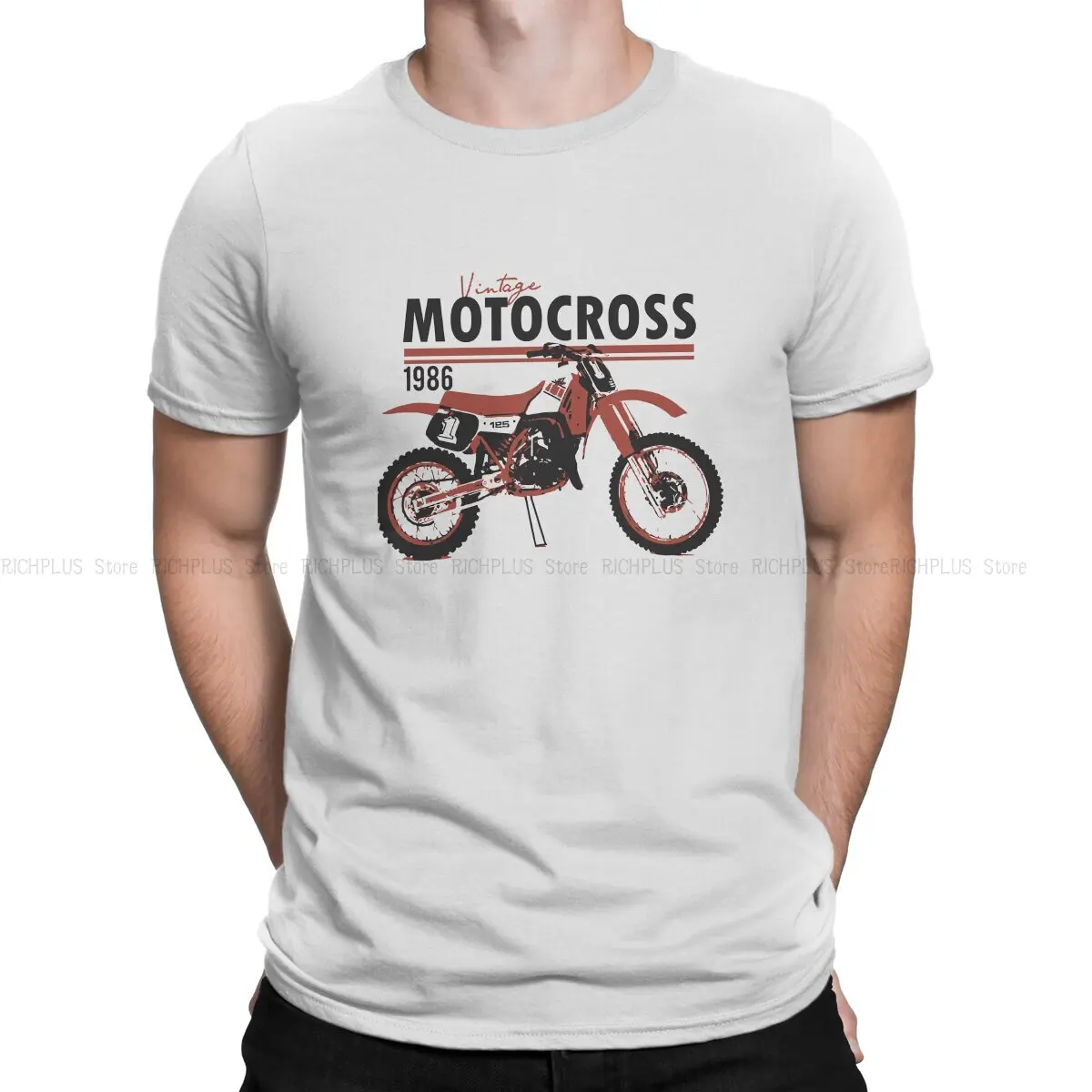 Enduro Cross Motorcycle Racing TShirt Vintage Motocross Basic Polyester T Shirt Homme Men Clothes New Design Trendy