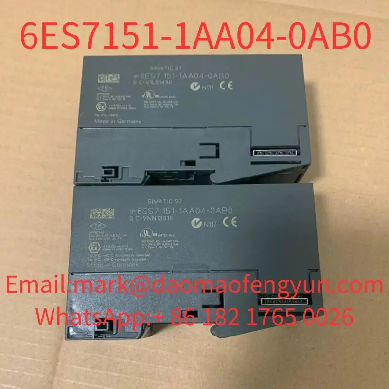 6ES7151-1AA04-0AB0  PLUS 6ES7193-4JA00-0AA0 Tested  OK In Good Condition