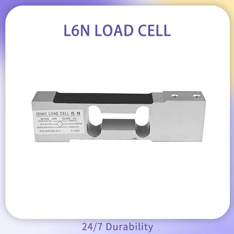 ZEMIC L6N Load Cell 3-100kg Weighing Sensor High-precision Electronic Scales Pressure Sensing for Factory Automation