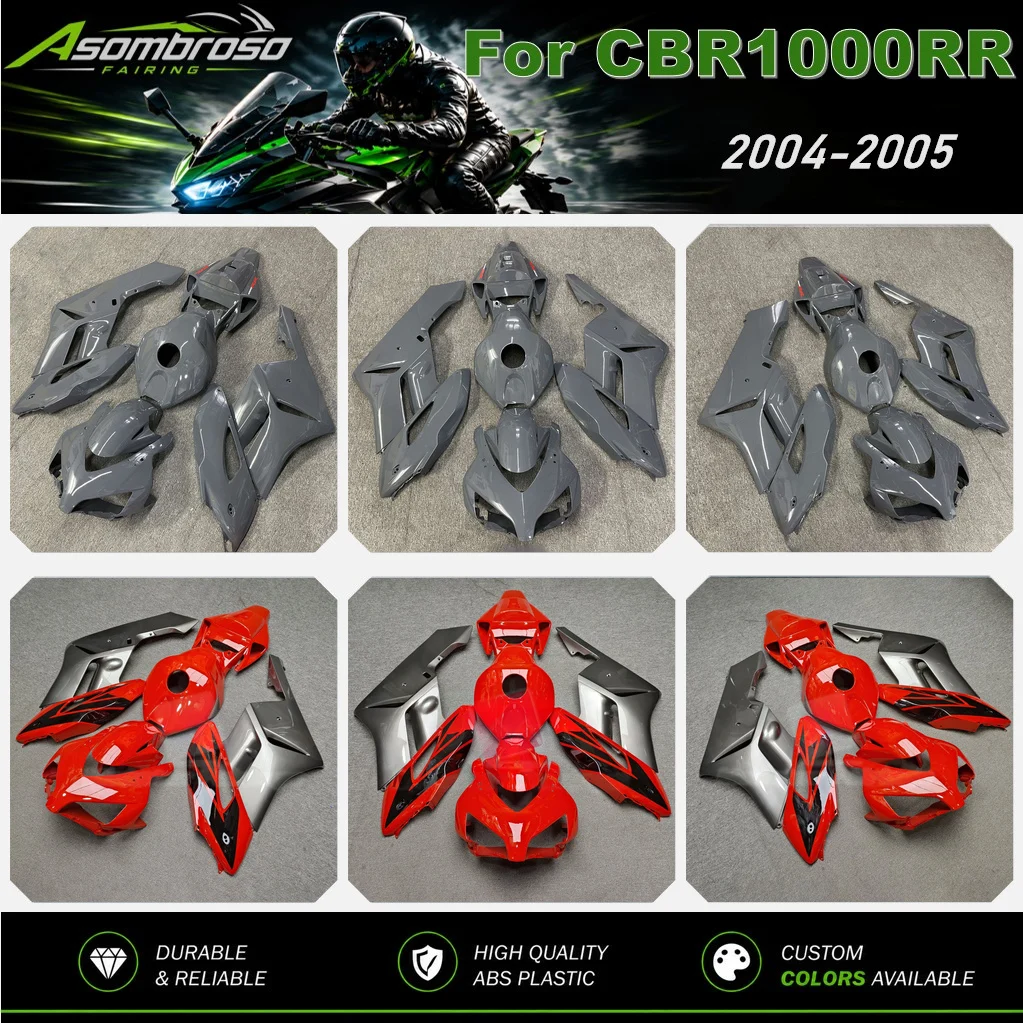 Carénages de moto CBR 1000 RR 2004 2005 adaptés aux panneaux de carrosserie en plastique injecté ABS HONDA CBR1000RR