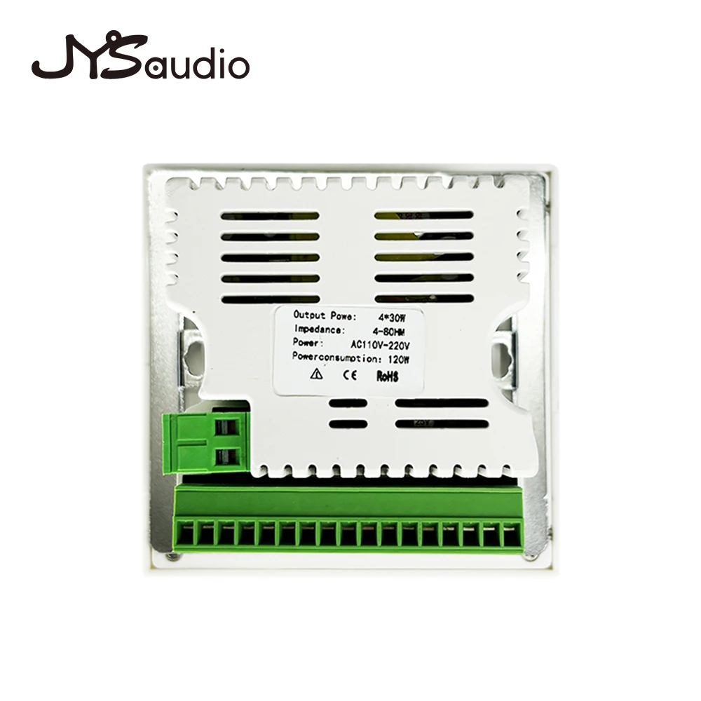 AMPLIFICADOR confiable de pared con Bluetooth, amplificador montado en la pared de Audio para el hogar, Panel de Control de sonido 86, reproductor de música de fondo de 2 canales y 4 canales