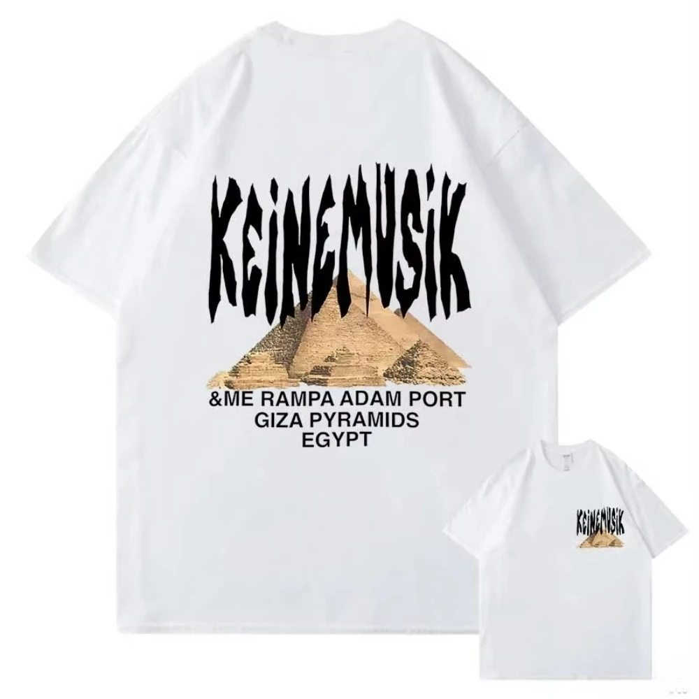 

New Abstract Pattern Letter Printing Trendy Brand Design Summer Simple Design High Street Men's and Women's T-shirts