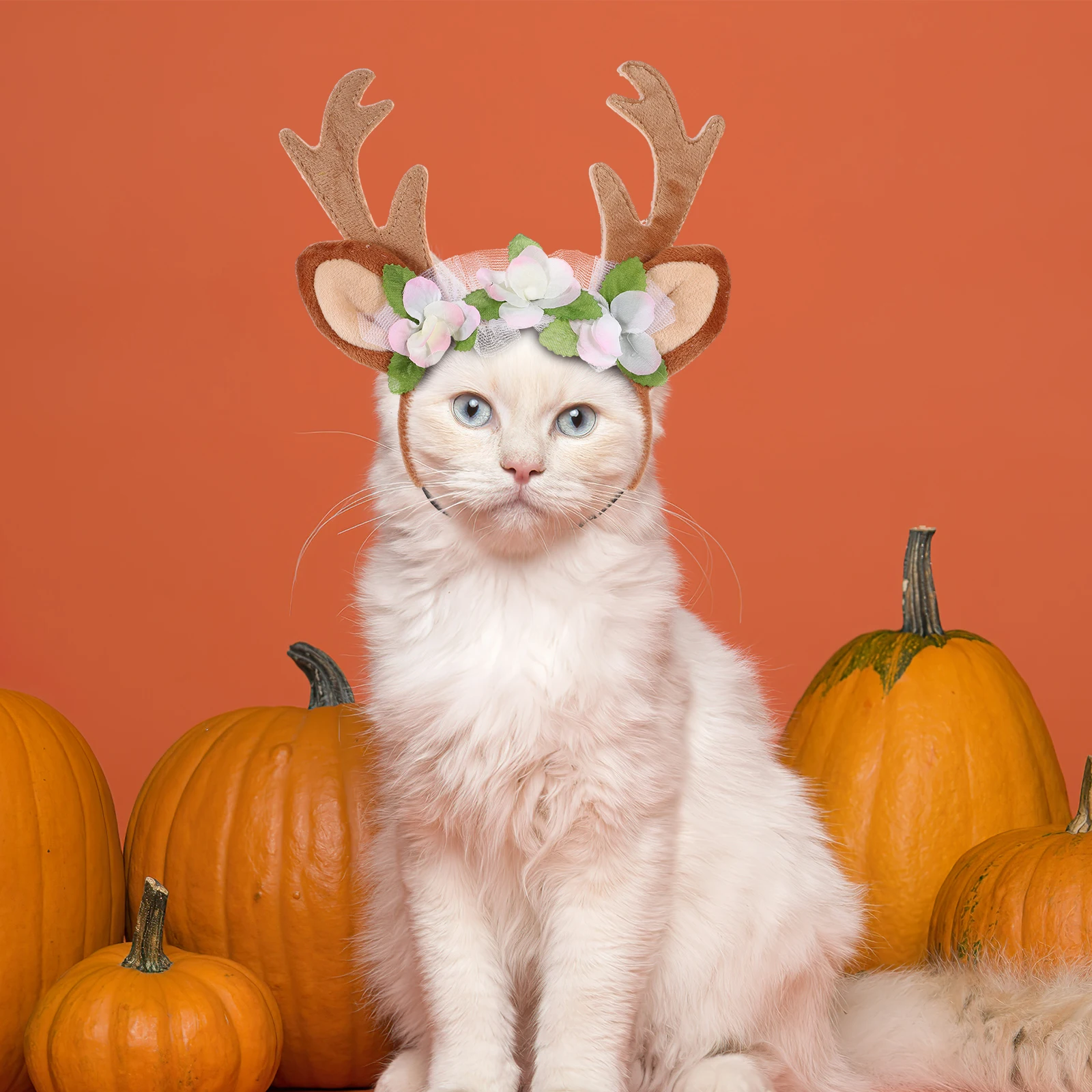 Adorable Pet Hair Hoop Christmas Tree Headband for Dog Cat Hat Antler Deer Headwear Adjustable Strap Comfortable Premium