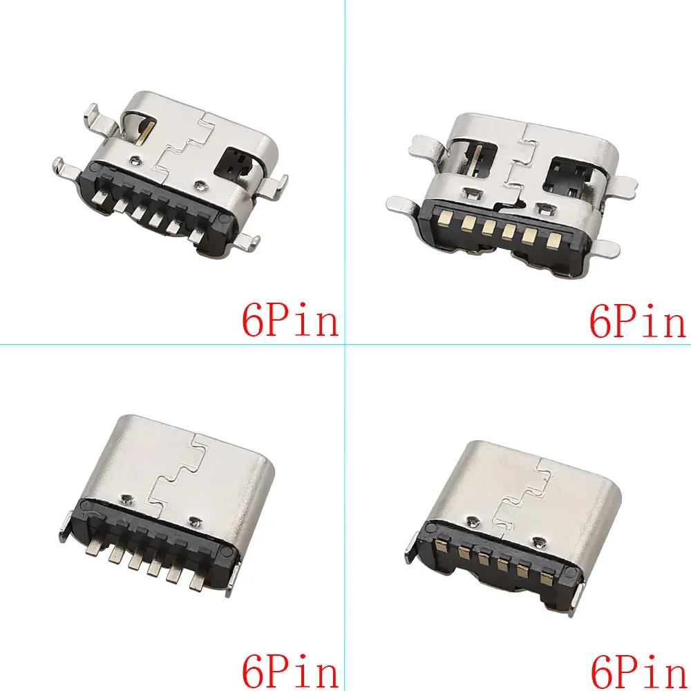 10Pcs USB Typ-C 2/6/16/24Pin Weibliche Lade Port Jack Stecker SMD SMT PCB USB-C Buchse Löten Typ Adapter DIY – Detail 4