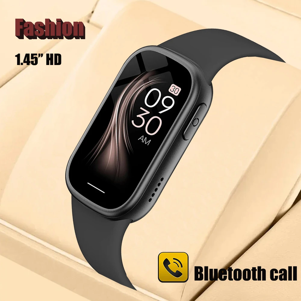 Bluetooth Calling Smartwatch Sir And Madam Youth 1.45” HD 128*320 Screen Health Monitoring Fashion Watch Bracelet Multifunction