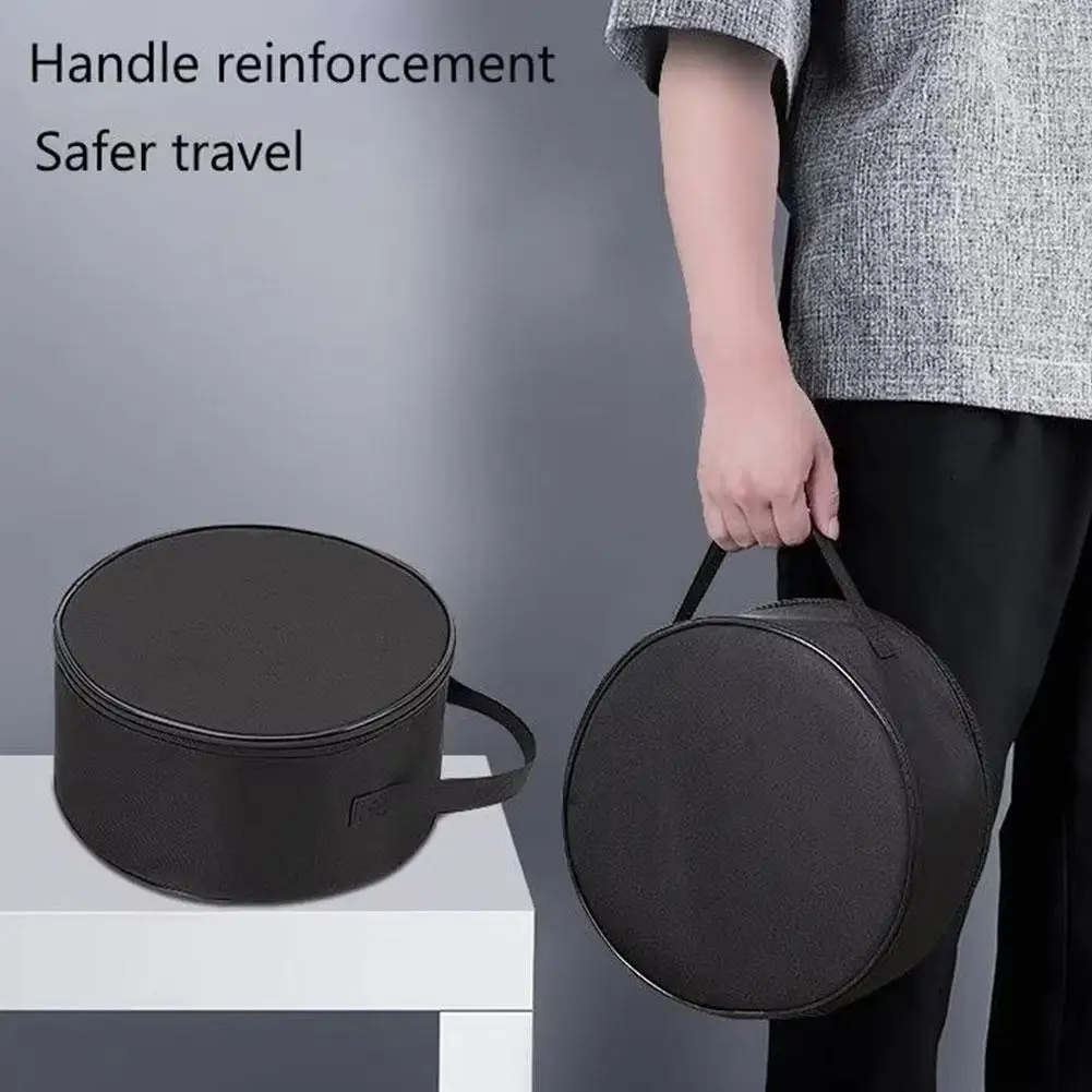 Портативная сумка для хранения, круглая сумка с вентилятором, большая вместимость, водонепроницаемый портативный дорожный телескопический органайзер с вентилятором и застежкой-молнией