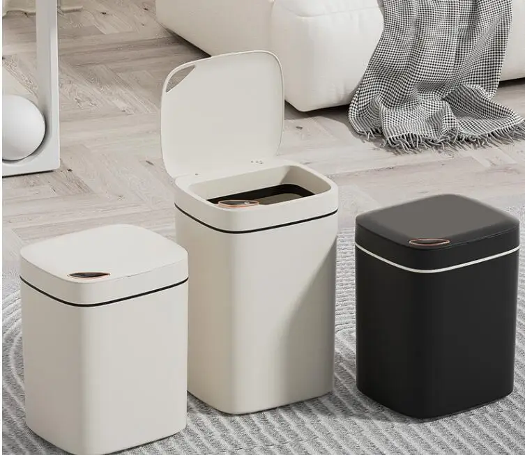 12L High-Appearance Level Smart Garbage Can Light Luxury Automatic Sensing Trash Bin for  Indoor Bathroom Office Use