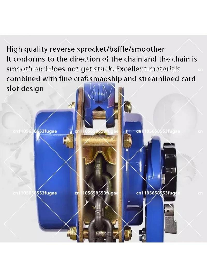 Lever Hoist 2T Hand Hoist Ring Chain Hand Plate Manual Tensioner Wire Puller Lifting Hoist