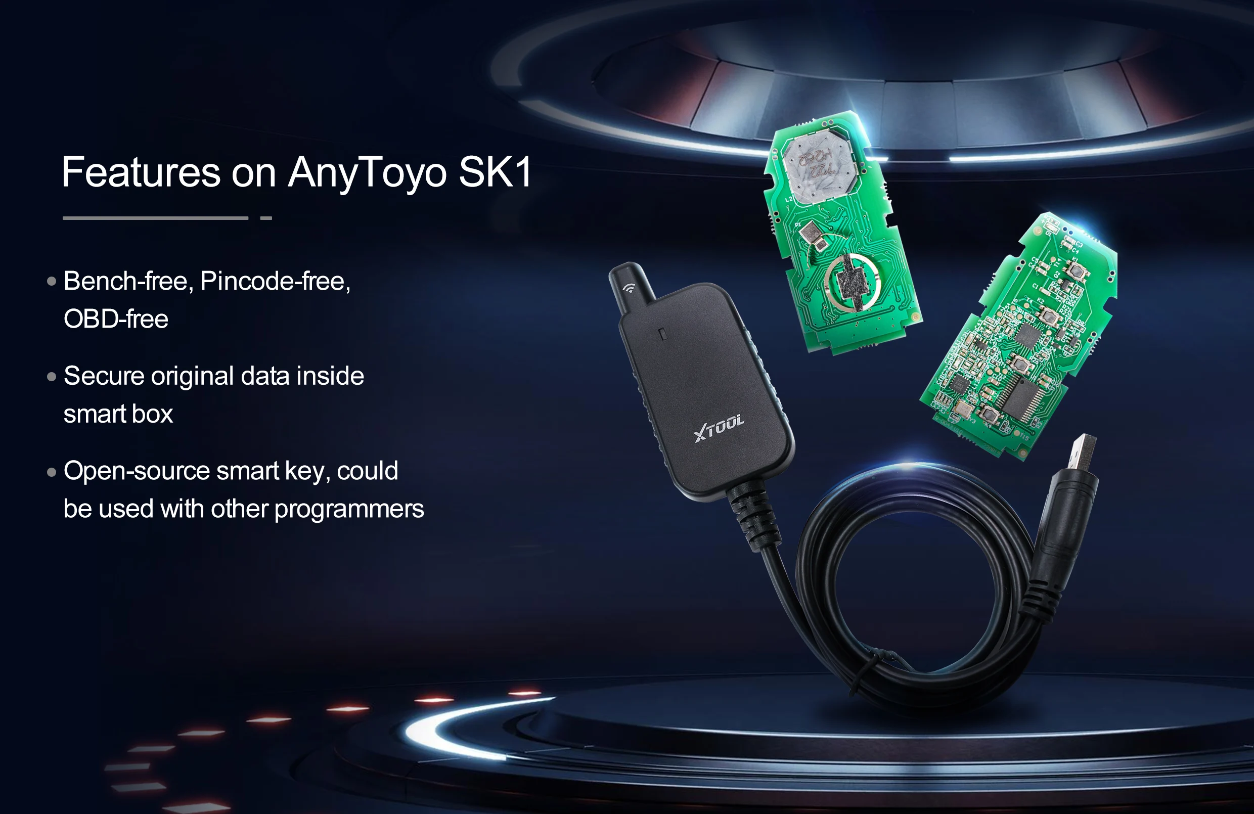 XTOOL AnyToyo SK1 مبرمج المفاتيح الذكية لتويوتا لكزس 8A/4A جميع المفاتيح المفقودة إضافة مفتاح خالية من كلمة المرور مع X100 PAD3 KC501 #5