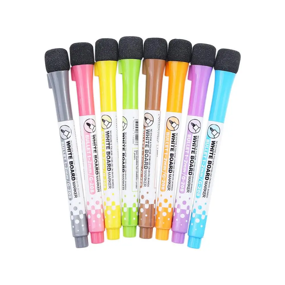 

Classroom Supplies School Safe ink Magnetic Erasable Board Markers Whiteboard Pens Children's Drawing Pen Markers Graffiti Pen