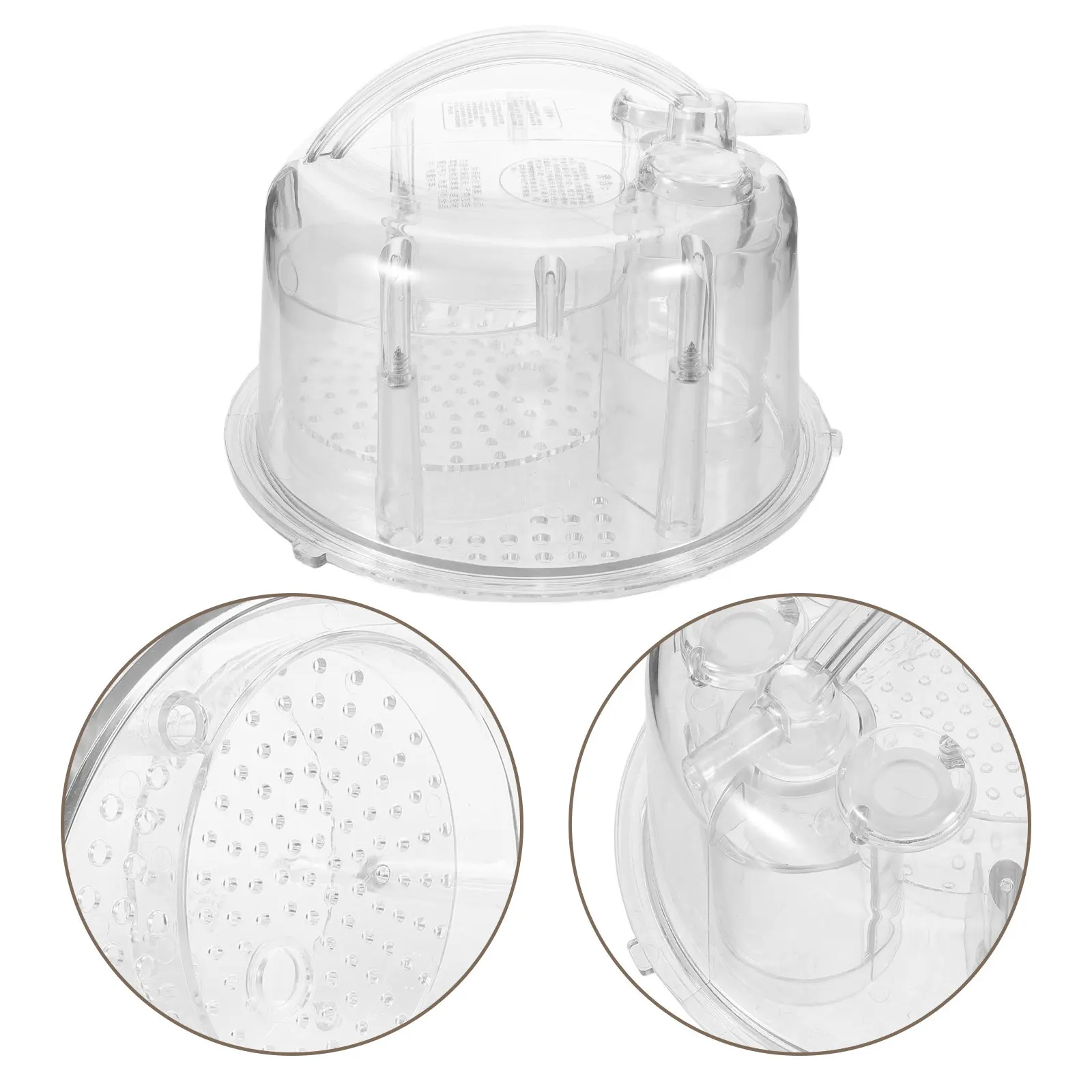 866-inch-transparent-high-dome-lid-sauna-steamer-replacement-heat-resistant-cover-universal-for-home-facial-steam-therapy