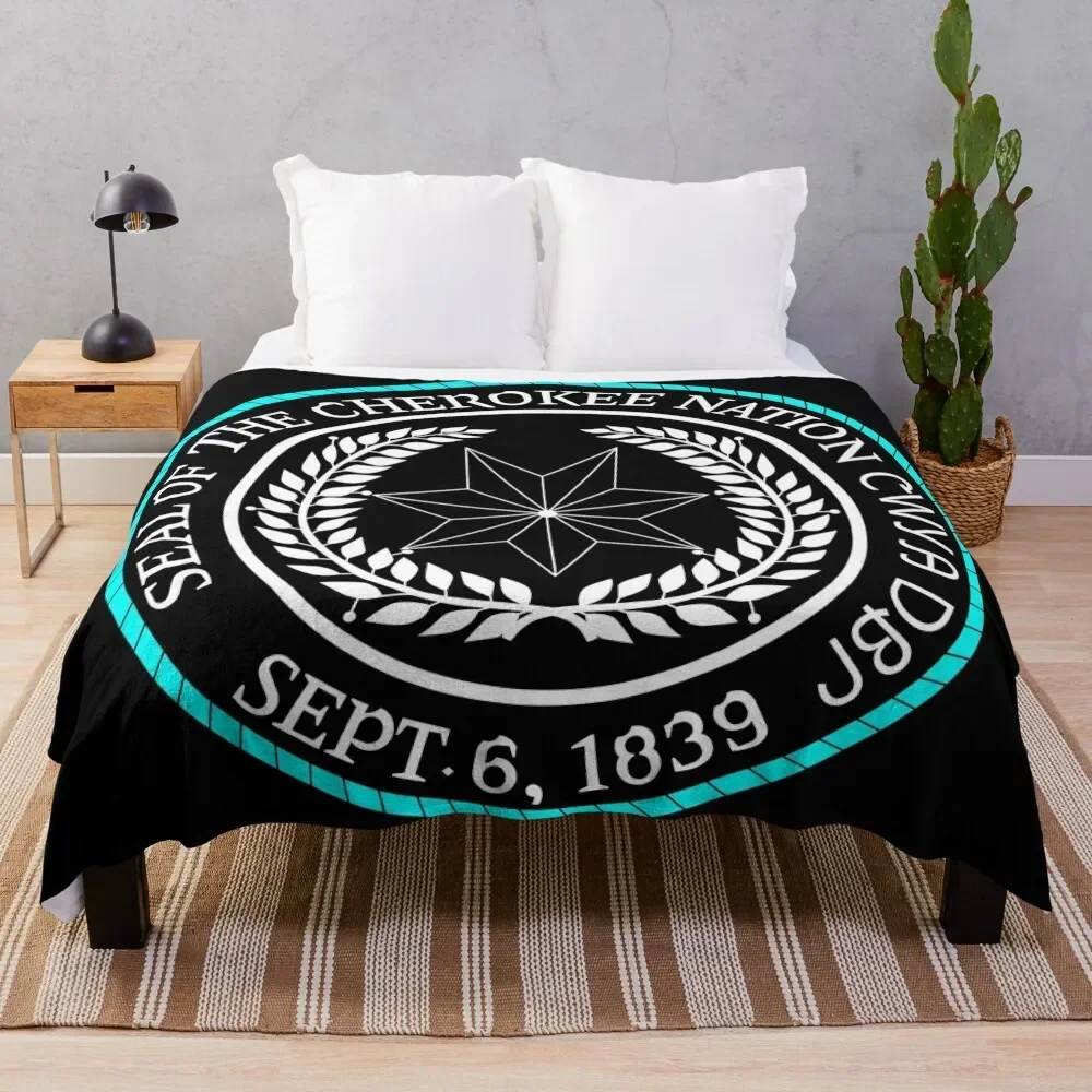 

Cherokee Seal Throw Blanket Large manga Beautifuls Blankets blankets and throws Bed linens Personalized Gift Blankets