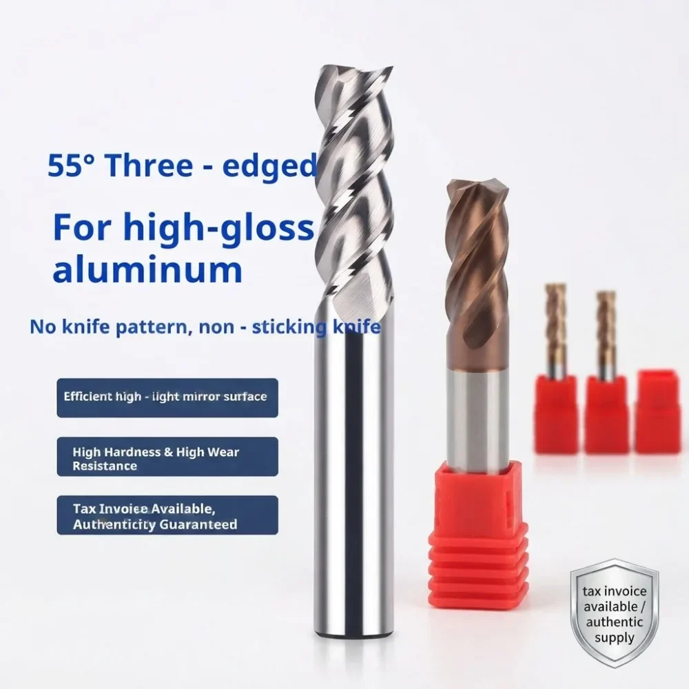 HRC55 Tungsten Steel End Mill Alloy Coated CNC Milling Cutter Kit for Machine Tools milling cutter cnc mill 6mm 8mm 10mm 12mm16