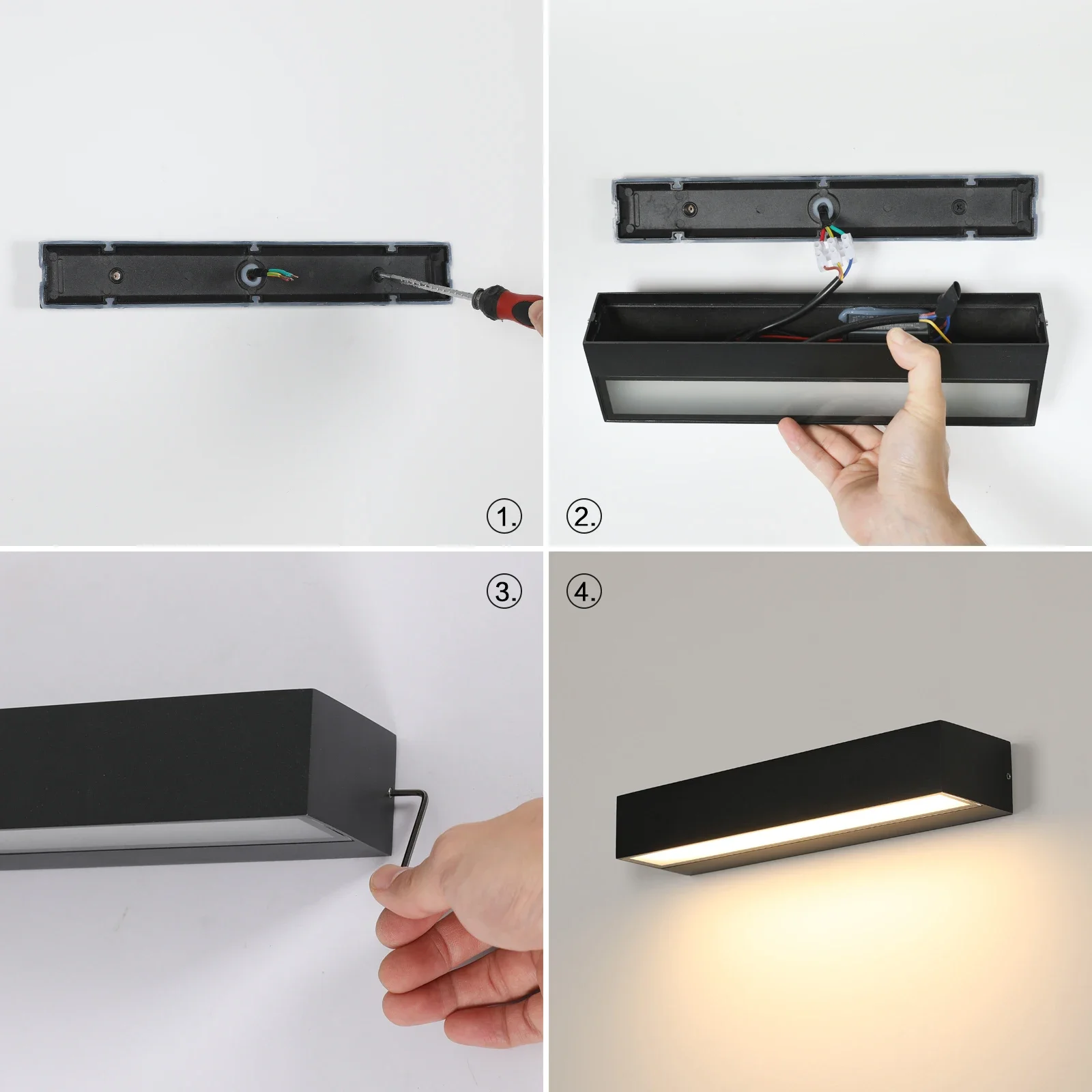 Wall lamp Outdoor Waterproof Door Head led Wall Wash Hanging Long Strip Courtyard Balcony Signboard Terrace Villa Wall LIGHTS image 6