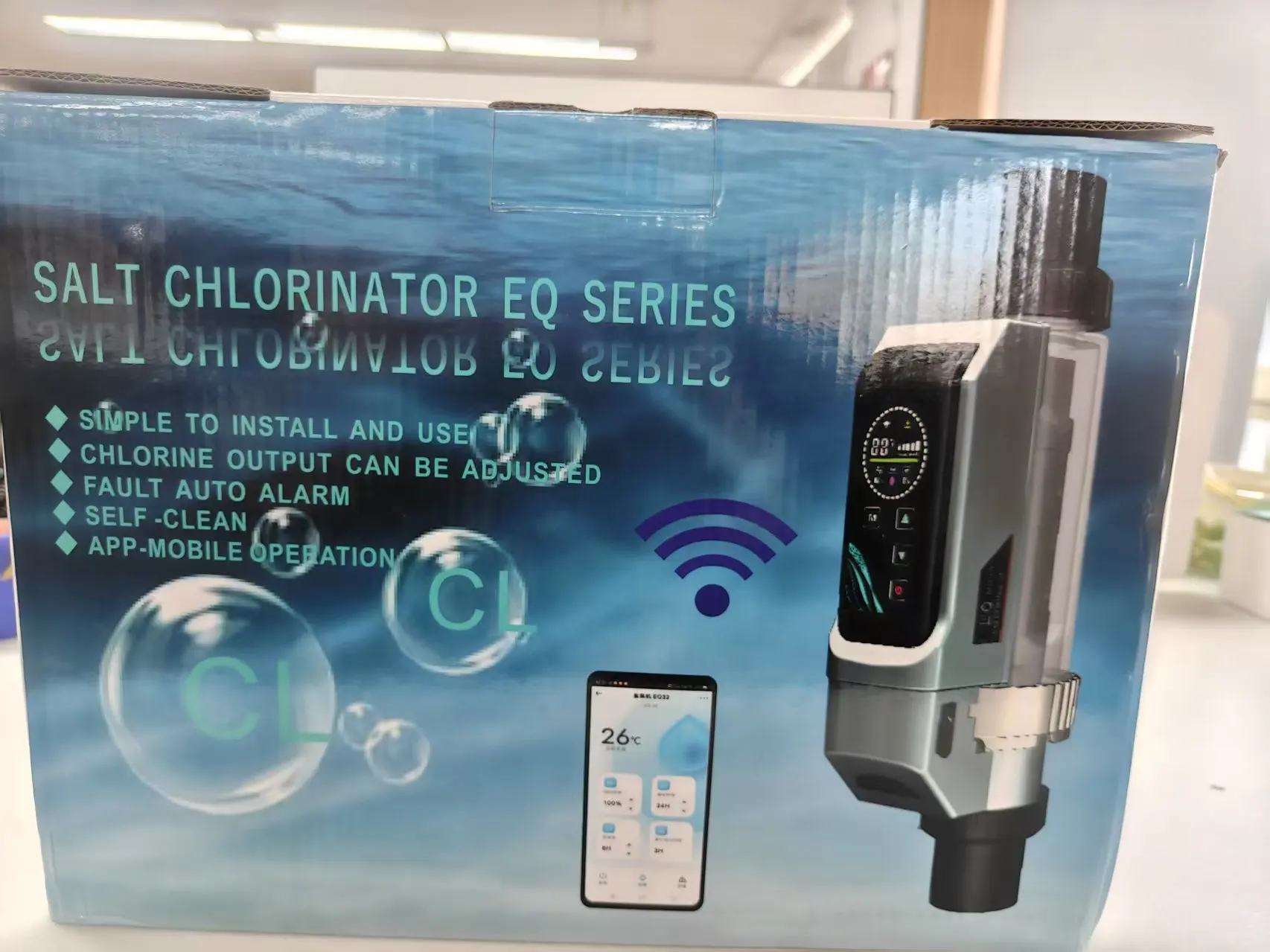 Smart WiFi Salt Water Chlorinator 4-32g Automatic Chlorine Generator For Swimming Pool Purification System