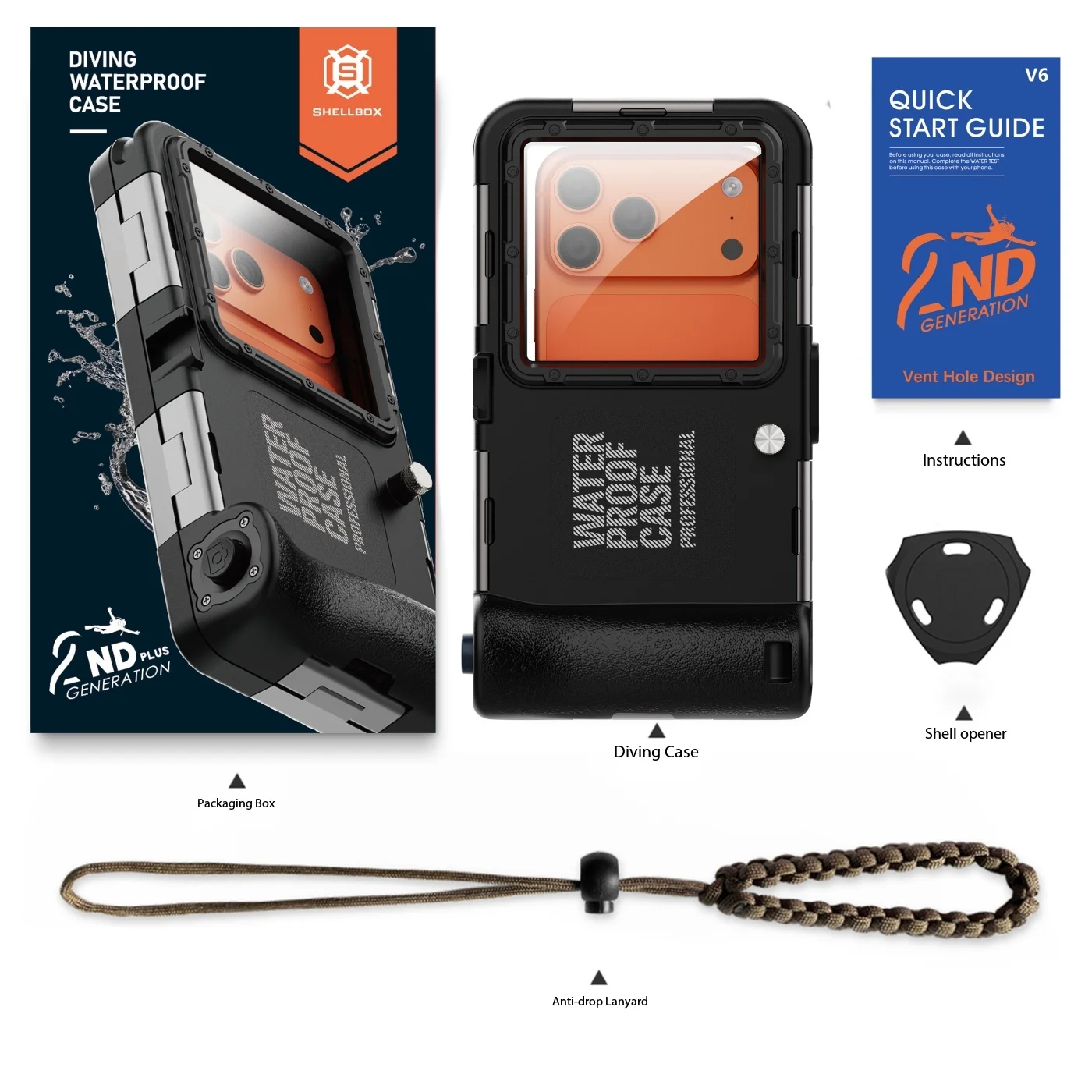 Underwater 15m/50FT Diving Case For iPhone 17 Pro Max Air IP68 Waterproof Phone Cover for Samsung S26 Ultra Xiaomi OPPO VIVO