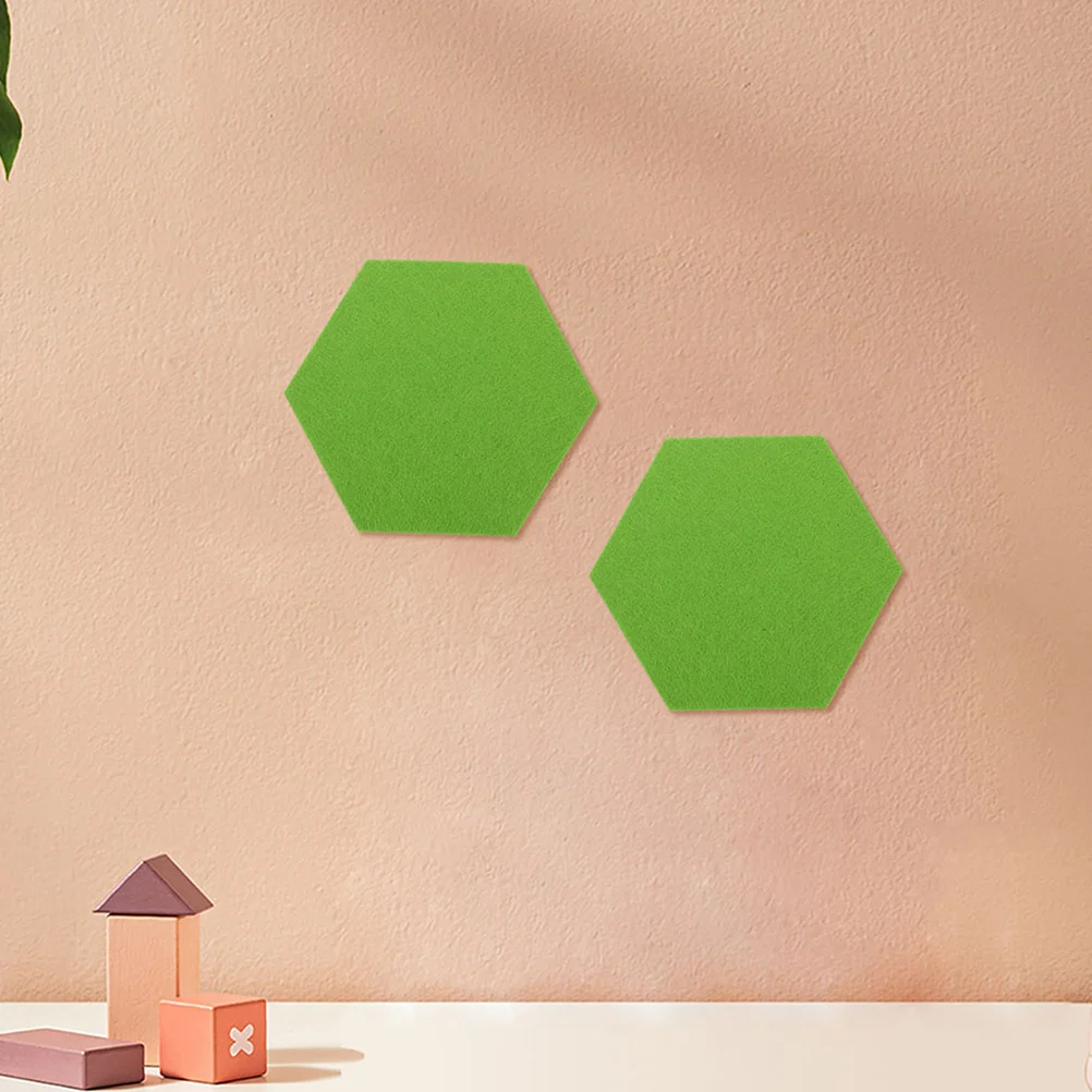 24 قطعة بلاط لباد مسدس للجدار نشرة ديكور جدار حماة عرض لوحة الرسائل مكتب الفصول الدراسية مذكرة المجلس