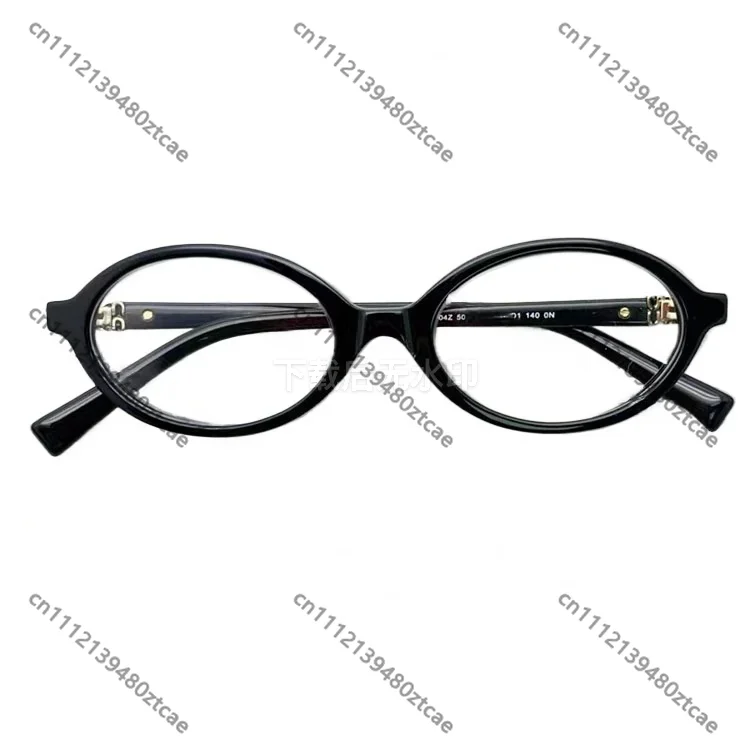 Oval Retro Glasses Frames, Vintage Lightweight Eyewear, Unisex Fashion Eyeglass Frame for Daily Casual Wear