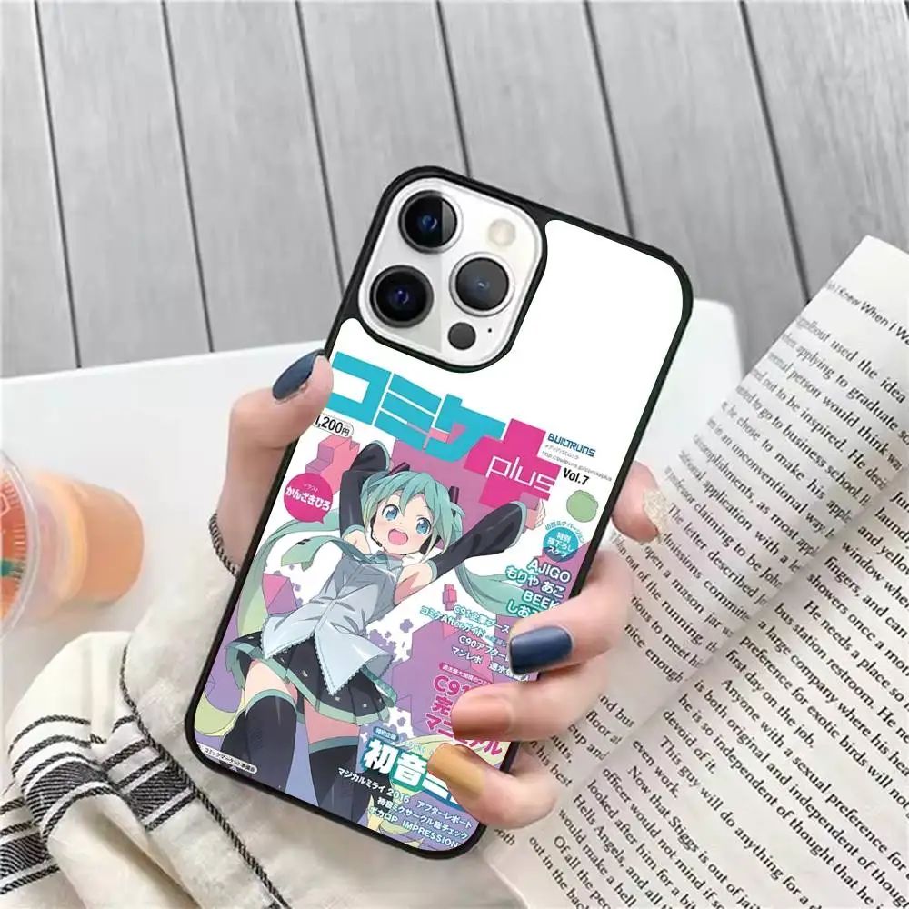 

1 шт. ретро-плакат для журнала Hatsune Girl Y2k чехол для телефона сильный магнитный для IPhone 16 15 14 13 Pro Max 11 12 Mini