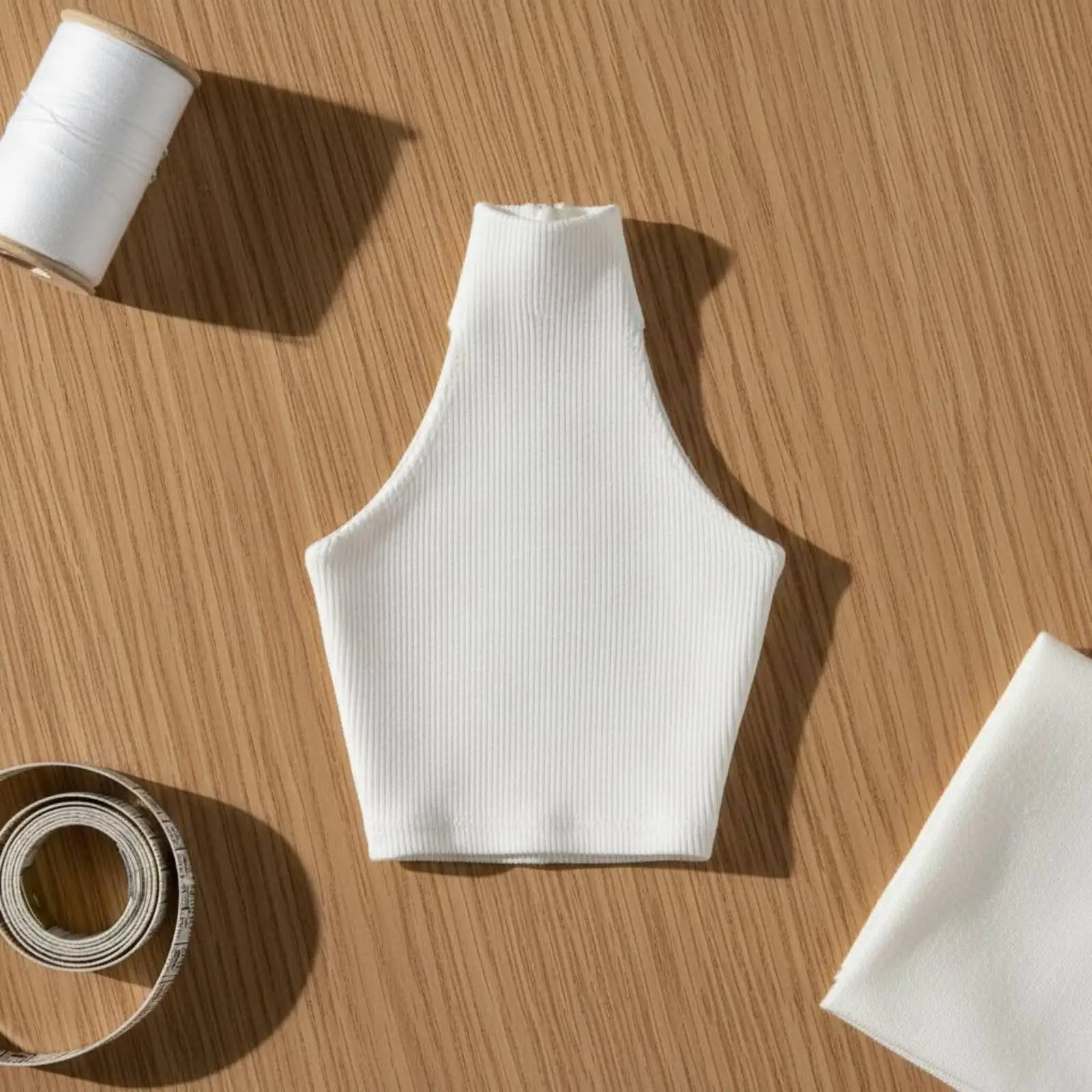 High Neck Doll Vest Sleeveless 1/6 Scale Backless shirt 1/6 Doll Short Top