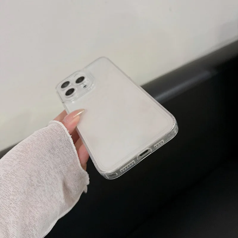 Simple Cute Stars Clear Phone Case For Samsung Galaxy S24 S23 S22 S25 Ultra Plus Transparent Cover S22+ S23+ S24+ S25+ Shell