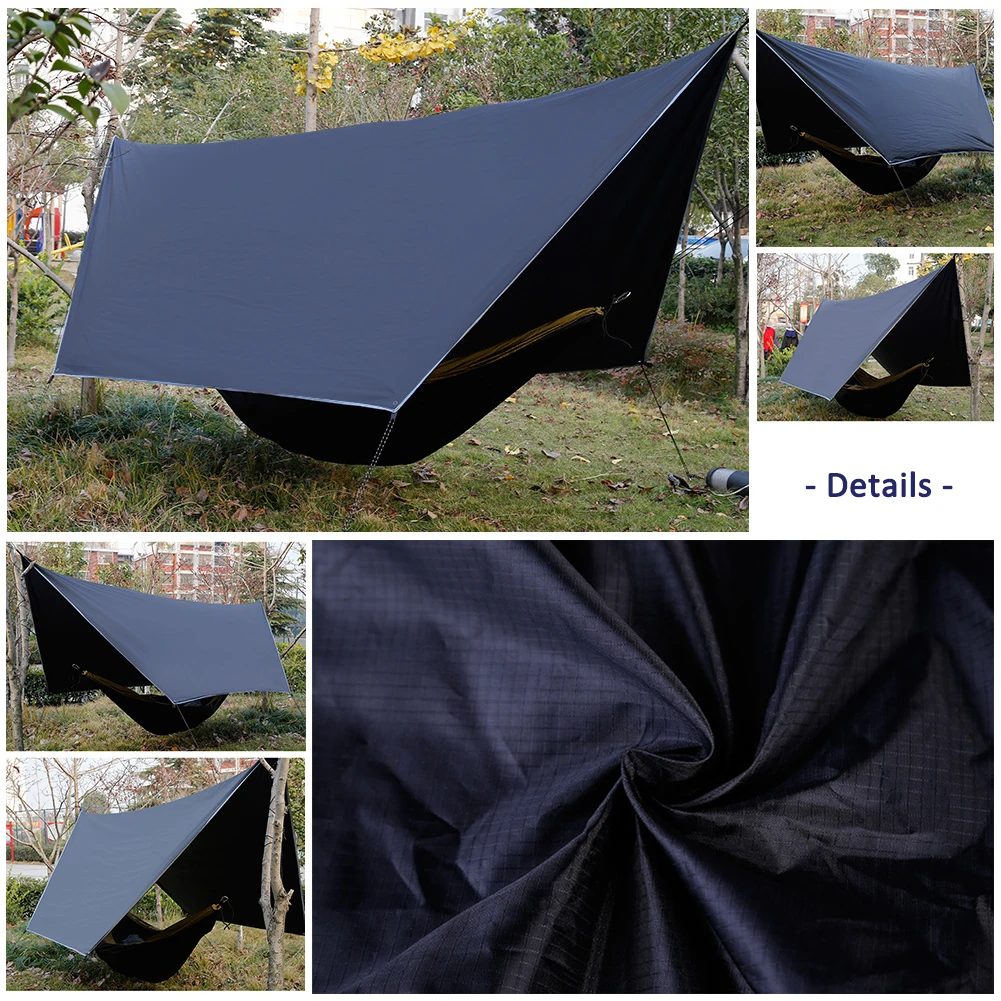 Ultralight Luifel Outdoor Camping Canopy Tent Schaduw Waterdicht Anti-Uv Zon Bescherming Hangmat Tarp Zon Onderdak Hangmat Regen Vliegen