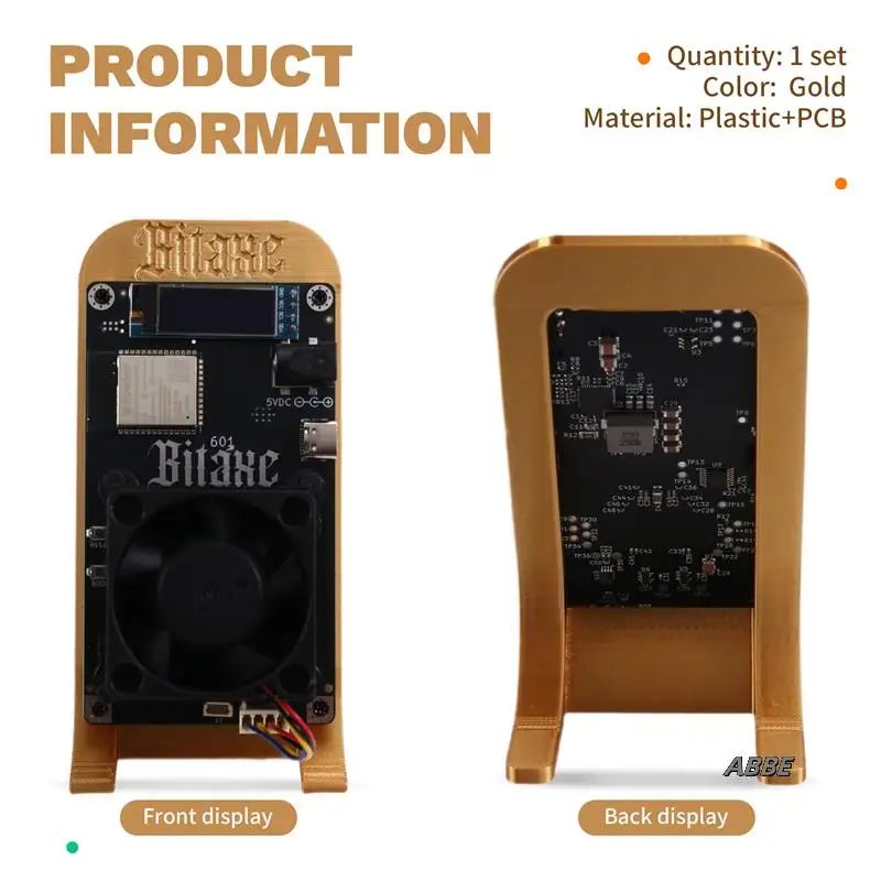 Gold Bitaxe Gamma 601 BTC Solo Miner 1.2TH/S 18-22W BM1370 Asic Chip Bitcoin Crypto Miner From Antminer S21 Pro