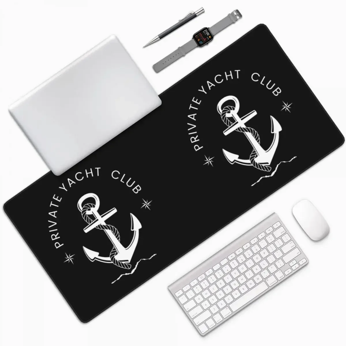 Большой коврик для мыши Private Yacht Club, компьютерная клавиатура, коврик для мыши, геймерский коврик для ноутбука, офисные аксессуары, настольные коврики