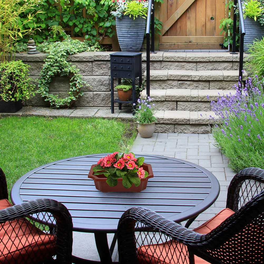 

5Pcs Simple Design Plastic Flowerpots for Indoor Outdoor Gardening Home Decoration Plastic Flowerpot Flower Planter