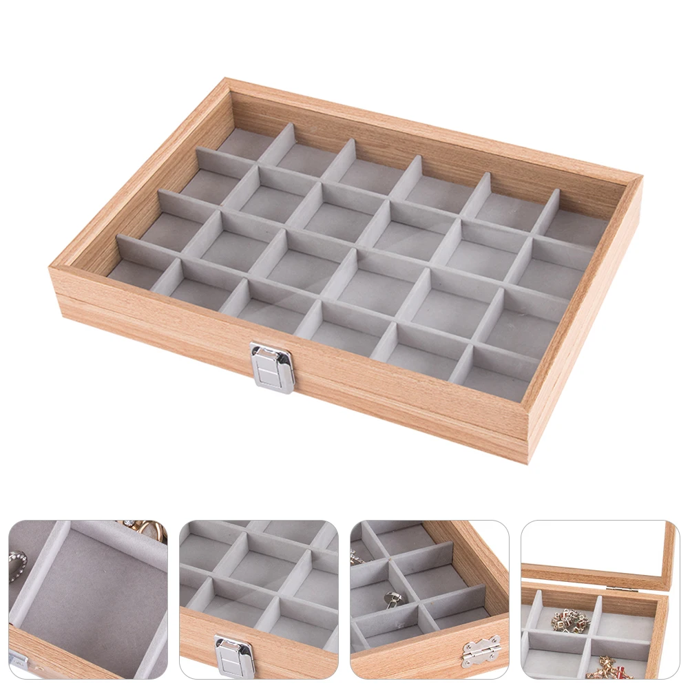 Jewelry Storage Box Large Capacity Lightweight Jewelry Organizer Clear Window For Necklace Bracelet Earrings Display Case