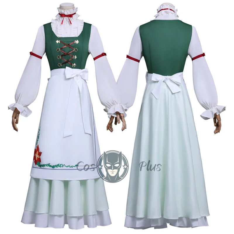 Frieren Beyond Journey's End Fern Stark Collaboration Costume Cosplay Parrucche Abito Grembiule Set completo Halloween Anime Abito quotidiano