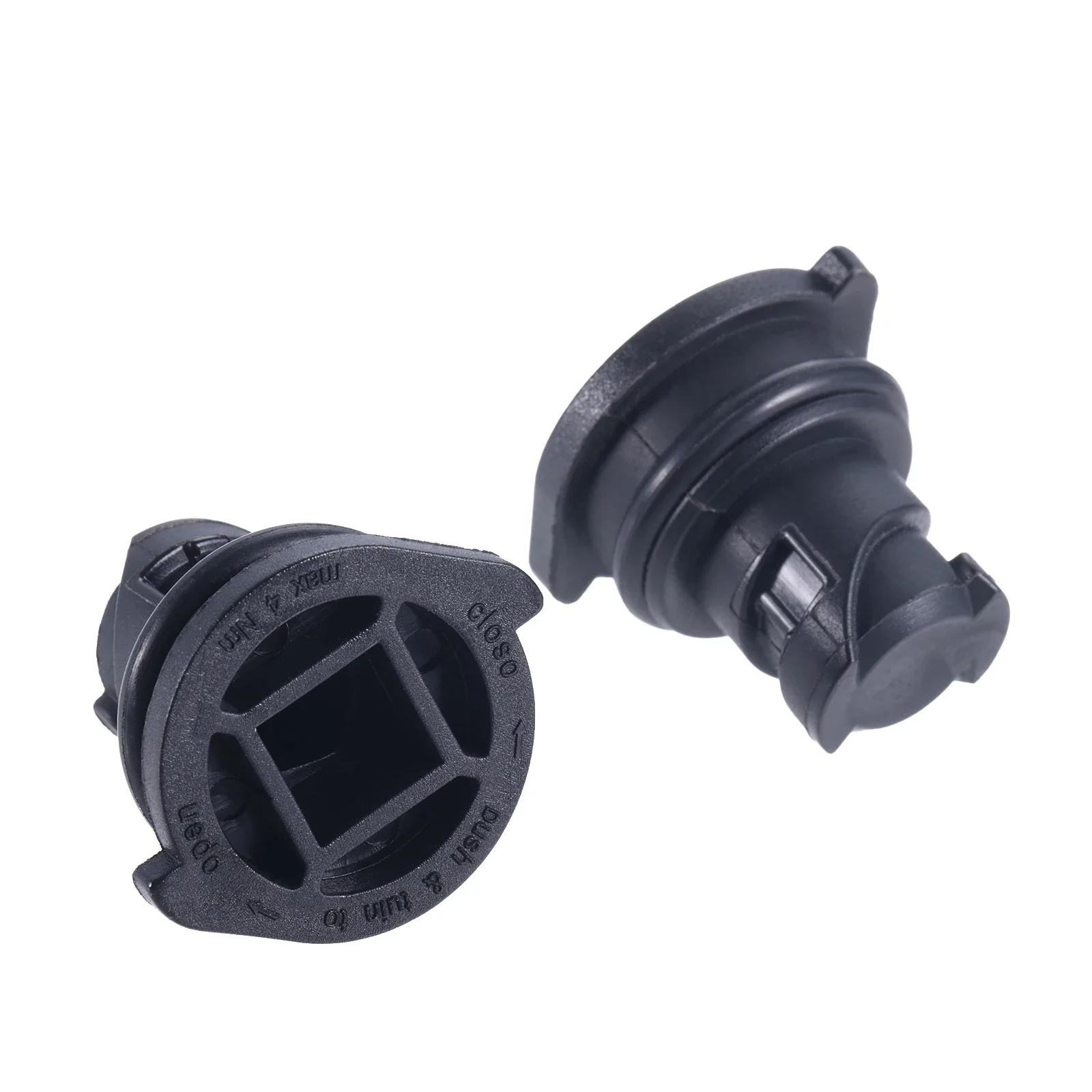 2Pcs Plastic Car Engine Oil Pan Drain Plug with O-ring Plastic Screw for Buick Chevrolet 2.0T Cadillac LSY Engine 55501526 Black