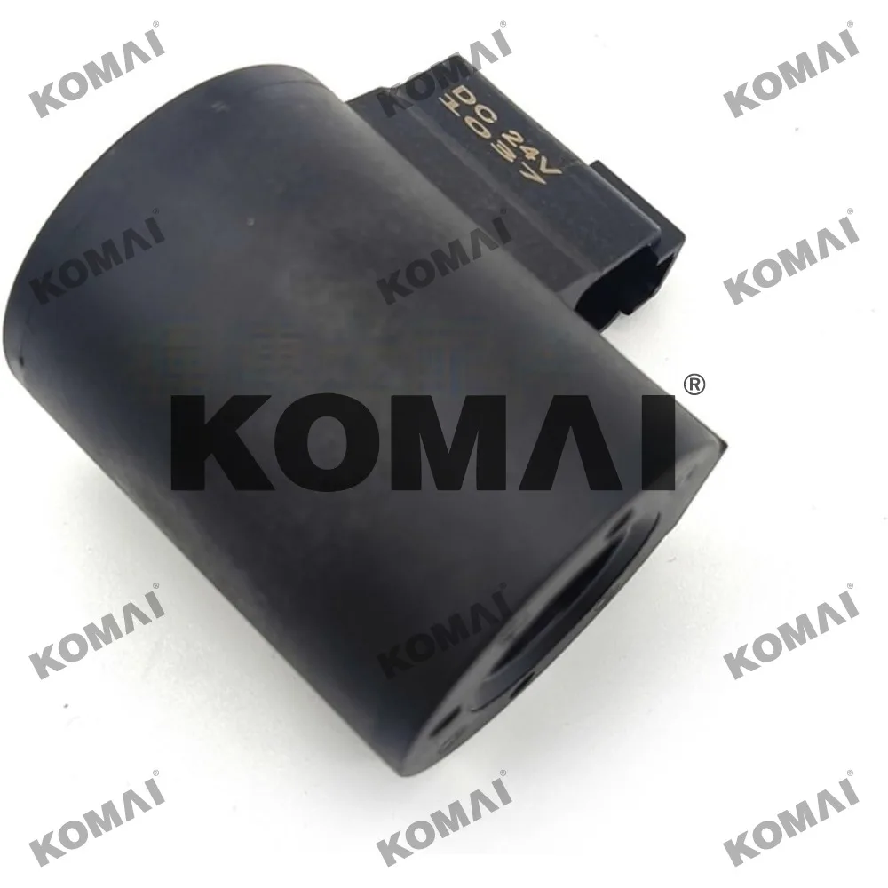 

XOJOX Excavator Solenoid Valve Coil 19mm Hole 58mm Height Control Valve DC24V DC12V for Heavy Equipment(24V)