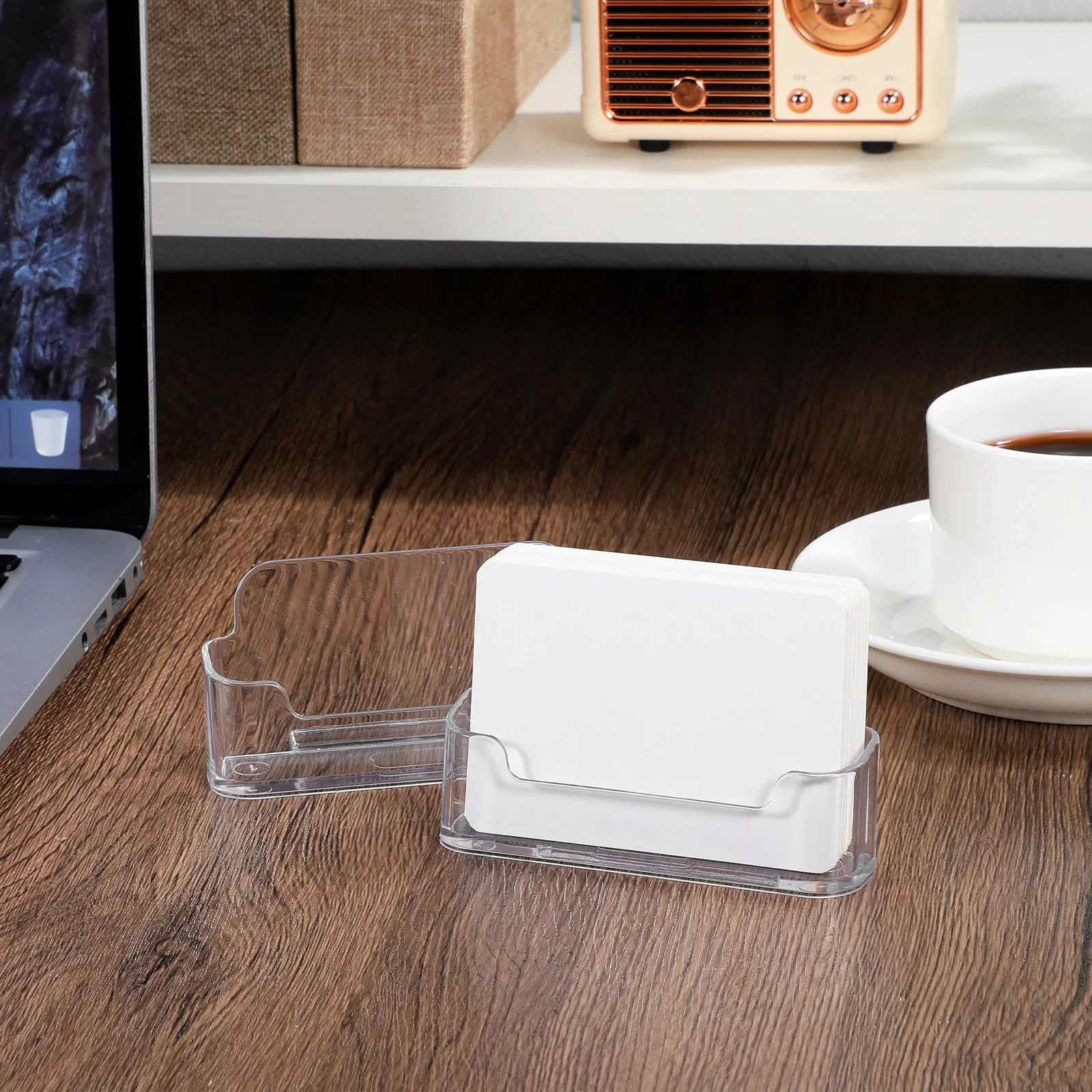 

Набор из 6 прозрачных акриловых подставок для визиток, органайзер для рабочего стола, держатель для визиток, подставка для хранения визиток, офисный держатель для визиток