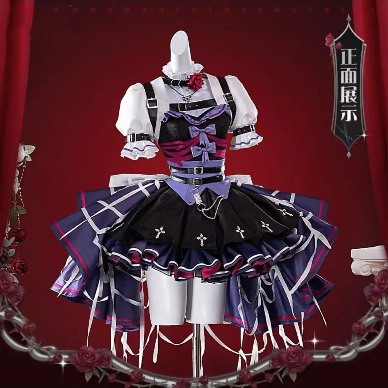 ملابس أنيمي الهوية V إيما وودز التأثيرية ‌ قبعة زي موحدة لحفلات الهالوين للعب الأدوار للرجال والبنات هدية عيد ميلاد