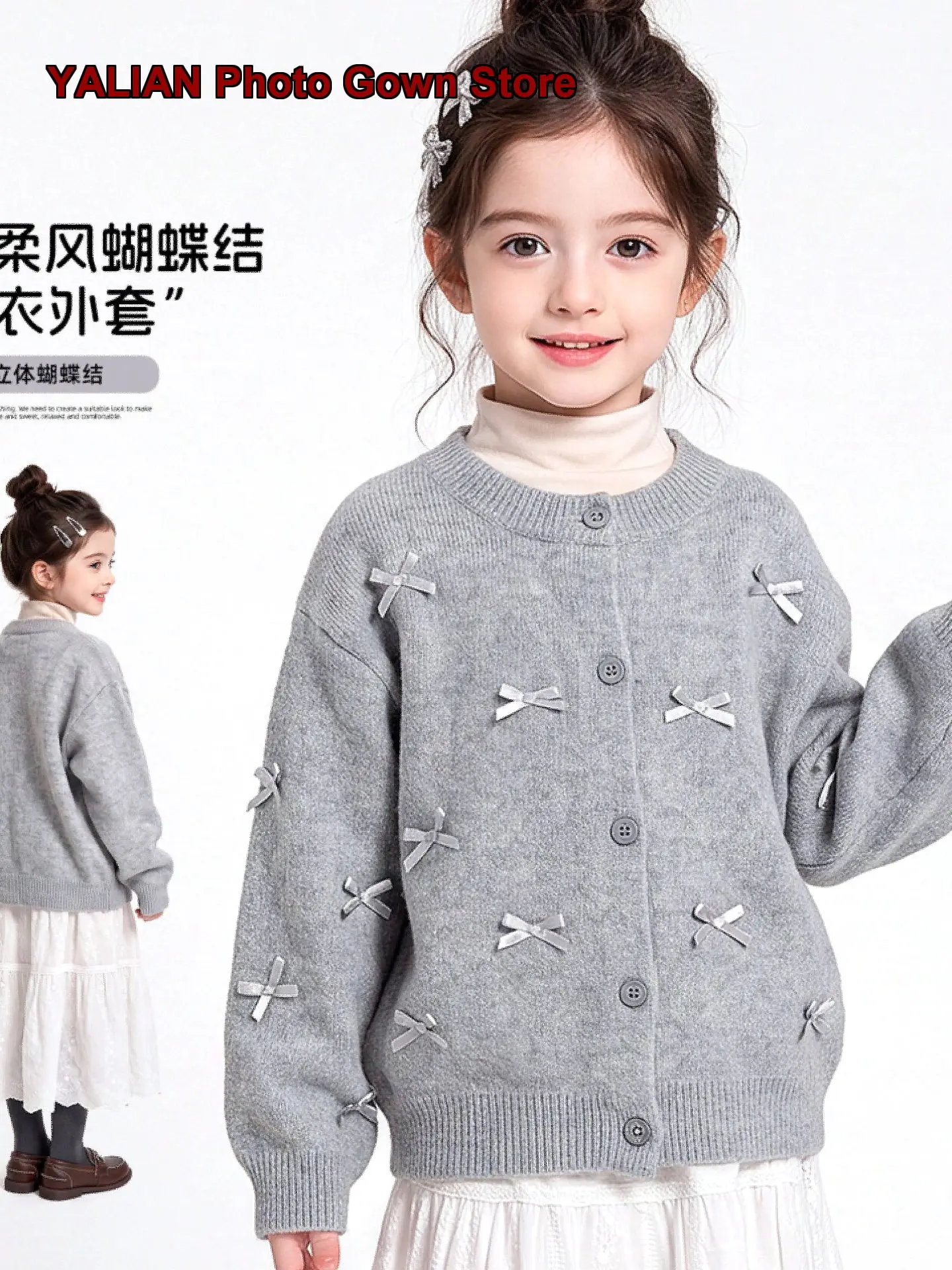 Girls Unique Beautiful Autumn Knit Top Older Kids Spring Autumn
