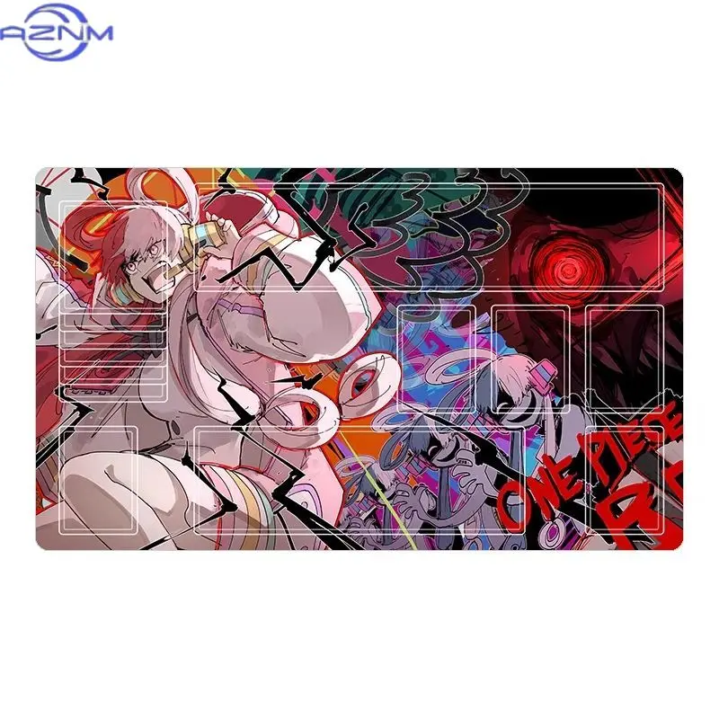One Piece Yamato & Uta OPCG Game Mat -  Rubberized Table Pad for Card Battles, DIY Anime Mouse & Keyboard Desktop Set