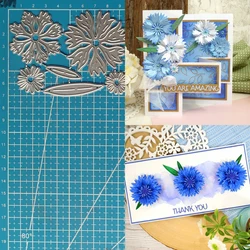 Metalowe matryce do wycinania Lucky Goddess Flowers Cornflower Diy Scrapbooking Album fotograficzny Dekoracyjne wytłaczanie Karty papierowe Rzemiosło