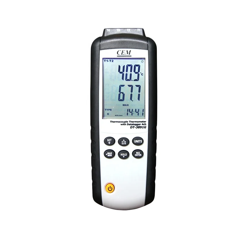 

thermometer with contact portable temperature data logger thermocouple sensor