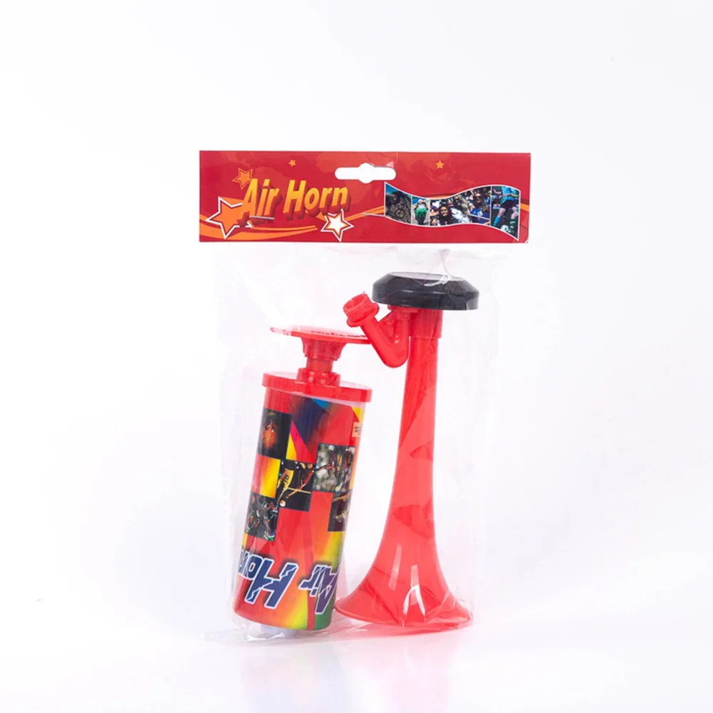 Handheld Air Horn with Loud Voice Football Stadium Horn Mini Handpush Pump Air Horn for Boating Sports Events Birthday Parties