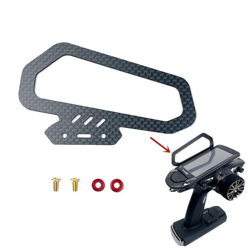 Suporte De Fibra De Carbono Suporte, Suporte De Punho De Montagem Para Futaba 10PX T10PX LOSI Traxxas RC, Parte De Atualização