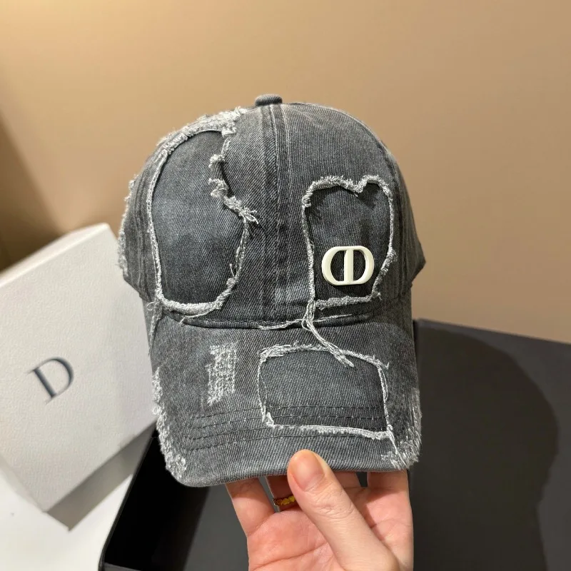 

​​2025 Vintage Distressed Camo Baseball Cap Women Men UPF50+ Adjustable Big Head Sun Hat Military Style Free Shipping​​