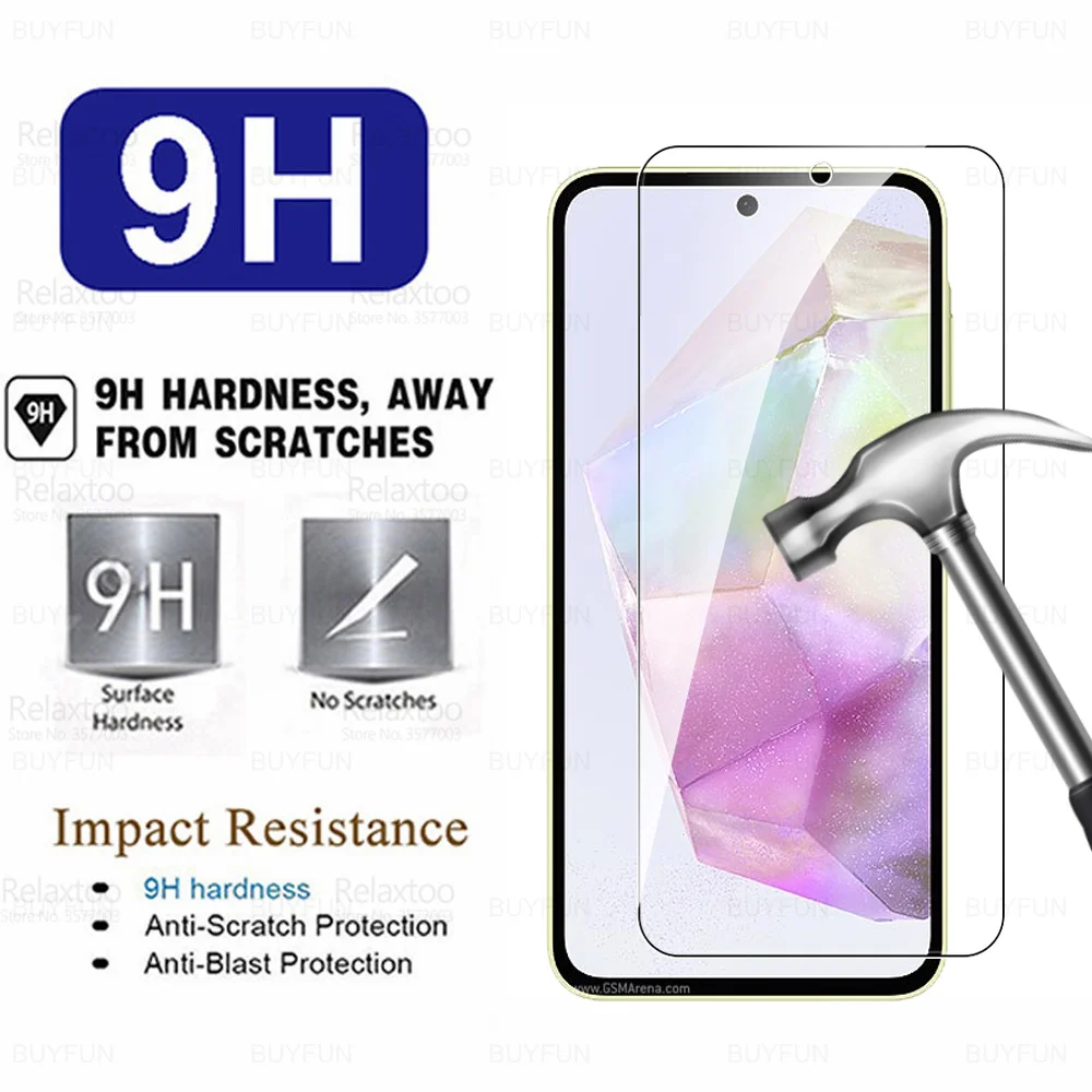 Glass For Samsung Galaxy A35 5G Tempered Glass Camera Lens Film A55 A25 A15 A05s A05 4G A 35 55 15 25 05s Screen Protector Cover