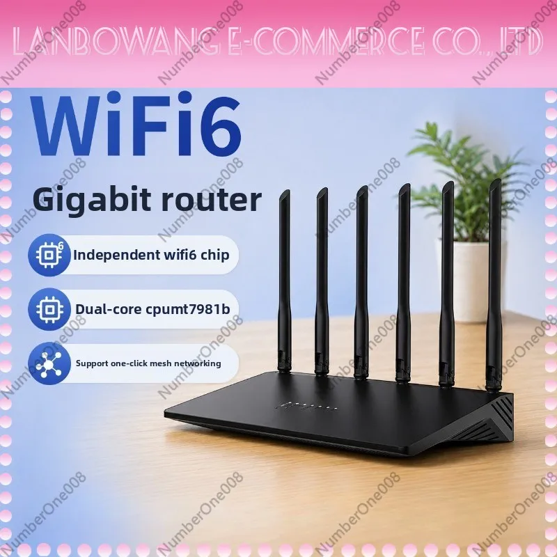 Dual Band WiFi 6 Router MT7981B Solution Gigabit Wireless Router Home Long Range Coverage Smart Mesh Networking