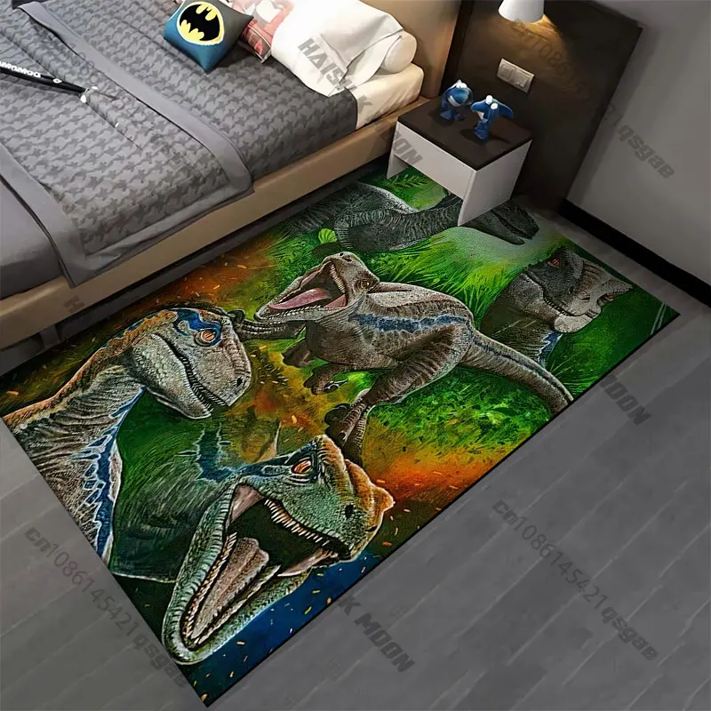 Dinosaurs roaring and appearing fierce carpet Yoga living room room decor children's crawling mat doormat area rug