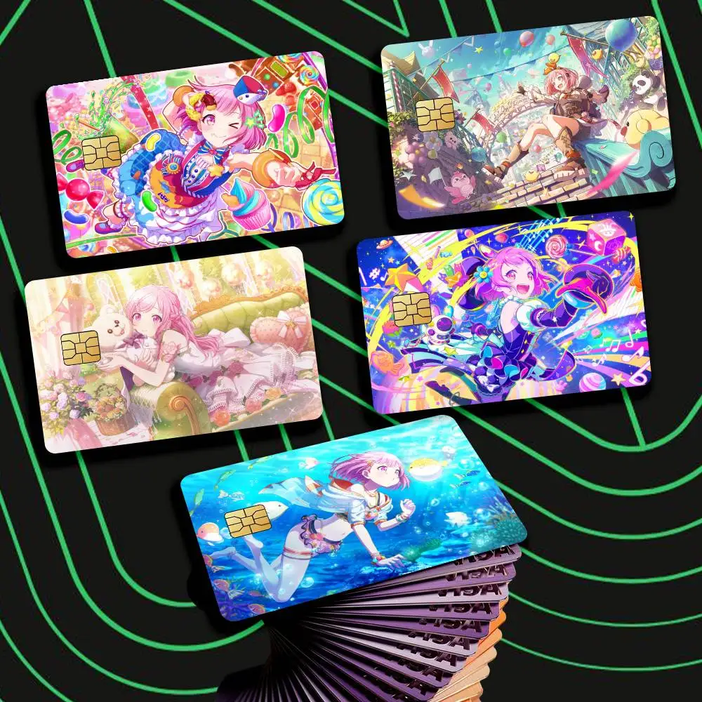 O-Otori Emu PJSK Official ART Card Stickers for Bank Access Protective Waterproof Film Cover Sticker Gift